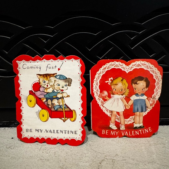 Vintage 1940’s-1960’s Set of 6 Valentine's Day Card - Picture 8 of 11